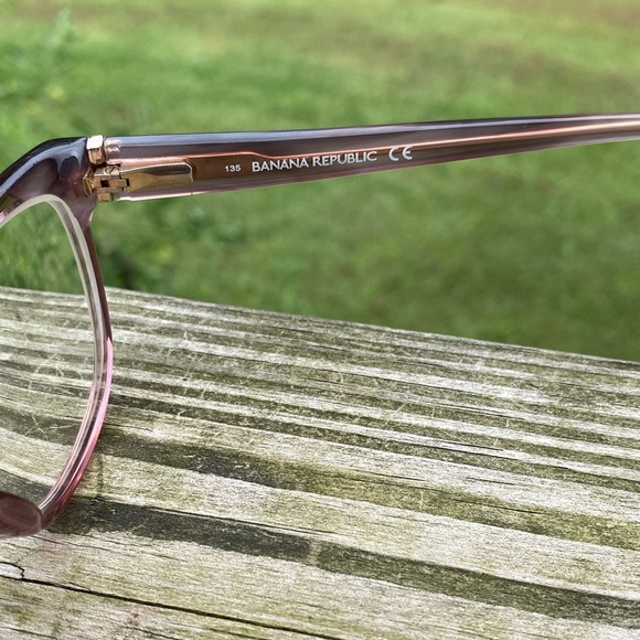 Banana Republic glasses frames Vale Mauve pink translucent 50[]15 135 - Picture 5 of 14